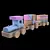 Print-Friendly Train Toy 3D model small image 2