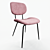 Modern Metal Dining Chair 3D model small image 4