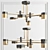 Sleek LED Pendant Chandelier 3D model small image 1