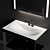 XViu Console Sink: Sleek, Elegant Design 3D model small image 4