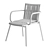 Elegant Loop Armchair: Kun Design 3D model small image 5