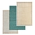 Luxury Carpets Set for Stunning Interiors 3D model small image 1