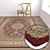 High-Quality Carpets Set 3D model small image 5