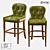 LoftDesign Leather Bar Stool 3D model small image 1