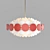 Asola Red Art-Deco Pendant 3D model small image 1