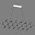 Modern Pendant Light: Bergamo Lightstar 3D model small image 3