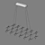 Modern Pendant Light: Bergamo Lightstar 3D model small image 4