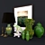 Green Oasis Decor Set 3D model small image 7