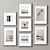 Diverse 160-Piece Picture Frames Set 3D model small image 3