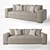 Doniel Modern Classic Beige Sofa 3D model small image 1