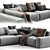 Jesse Daniel Modern Sofa | Composition 6 3D model small image 2