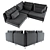 Modular Söderhamn Corner Sofa 3D model small image 2