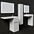 Aquaton Londry Bathroom Furniture Set 3D model small image 6