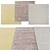 Modern Square Carpets | Multiple Sizes 3D model small image 1