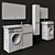 Aquaton Londry Bathroom Furniture Set 3D model small image 5