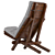 Stylish Outdoor Lounger 3D model small image 2