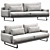 Rex Sofa: Modern and Stylish 3D Furniture 3D model small image 1