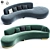 Sleek Serpentine Vladimir Sofa Set 3D model small image 1