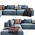 Jesse Daniel Sofa: Modern Elegance, Composition 8 3D model small image 5