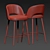 Retro Chic Barrel Bar Stool 3D model small image 3