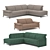 Belgian Comfort: Davis Corner Sofa 3D model small image 1