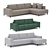 Belgian Donato Corner Sofa: Comfort and Style Combined 3D model small image 1