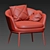 Elegant Caratos Armchair: Unmatched Comfort & Style 3D model small image 4