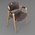 Elegant Seotox Leather Chair 3D model small image 1