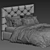 Elegant Kingston Queen Bed 3D model small image 4