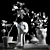 Elegant Decor Set: KRISTIINA Sculpture & Leopard Vase 3D model small image 4