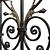  Elegant Wrought Iron Fence 3D model small image 3