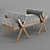 Outdoor Folding Camp Bench 3D model small image 1