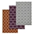 Luxury Carpet Set: High-Quality Textures 3D model small image 1