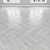 White Oak Parquet: Herringbone, Linear & Chevron 3D model small image 3