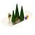 Christmas Harmony: Tree, Deer Figurine, Glass Toy, Balls, Plate 3D model small image 3