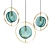 Modern Metal and Glass Pendant Light 3D model small image 1