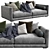 Poliform Bristol: Sleek and Modern Sofa 3D model small image 1