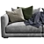 Poliform Bristol: Sleek and Modern Sofa 3D model small image 2