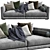 Poliform Bristol: Sleek and Modern Sofa 3D model small image 3