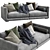 Poliform Bristol: Sleek and Modern Sofa 3D model small image 5