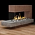 Sleek Fire Furnace 3D model small image 5