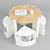 Modern Nesting Play Table Set 3D model small image 3