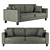 Russian-made DOS Straight Sofa 3D model small image 1