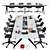 Steelcase 4.8 Conference Table - Versatile & Stylish 3D model small image 1