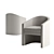 Modern Arc Dining Chair 3D model small image 1