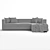 Modern BK_103: Spacious Stylish Sofa 3D model small image 4