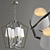 Elegant Lantern Chandelier 3D model small image 2