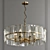 Ruby Crystal Chandelier: Elegant Millimeter Masterpiece 3D model small image 2