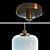 Elegant Glass Pendant Lamp 3D model small image 3