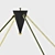 Modern Designer Directional Chandelier 3D model small image 3